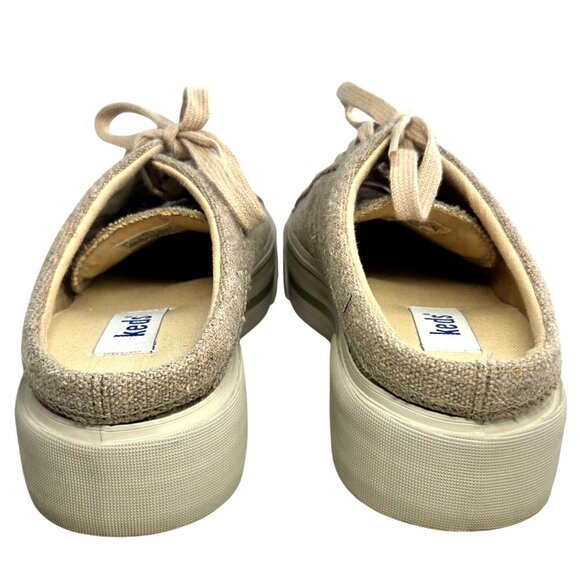 Keds Beige Canvas Mule Sneakers Size 8.5 US Womens Casual Shoes - Picture 4 of 8